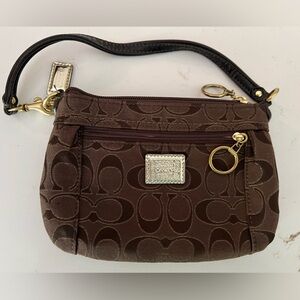 Brown Coach Wristlet - GUC